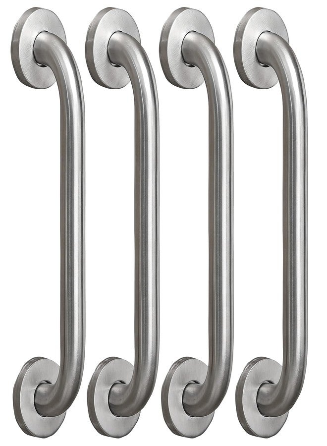 فورتون قضيب إمساك من الفولاذ المقاوم للصدأ من FORTUNE للحمام وحوض الاستحمام، مثبت على الحائط، قضيب دعم يدوي آمن، لمسة نهائية غير لامعة - مقبض متوازن - قضيب مناشف - (10 بوصة، عبوة من 4 قطع) - Image 1